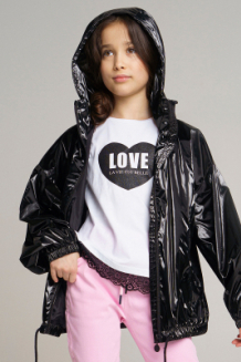 Ветровка кожанная для девочек PlayToday 12221204