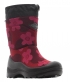 Сапоги для девочек Kuoma бордовые цветы Lumi lumilukko/snowlock 1222-0826