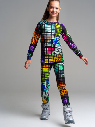 Термокомплект: брюки, толстовка для девочек PlayToday 32321142