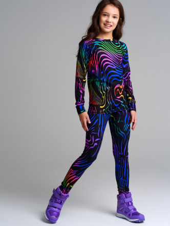 Термокомплект: брюки, толстовка для девочек PlayToday 32321156