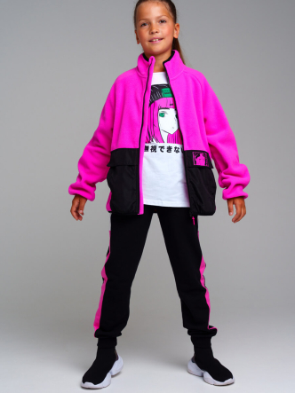 Толстовка флисовая для девочек PlayToday 32321223