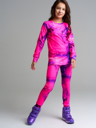 Термокомплект: брюки, толстовка для девочек PlayToday 32321461
