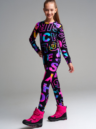 Термокомплект: брюки, толстовка для девочек PlayToday 32321462