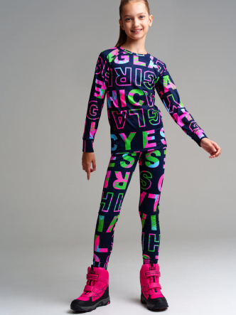 Термокомплект: брюки, толстовка для девочек PlayToday 32321468