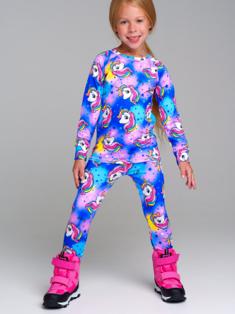 Термокомплект: брюки, толстовка для девочек PlayToday 32322063