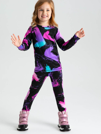Термокомплект: брюки, толстовка для девочек PlayToday 32322103