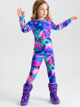 Термокомплект: брюки, толстовка для девочек PlayToday 32322104