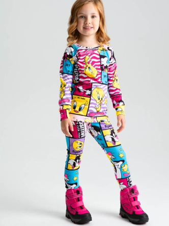 Термокомплект: брюки, толстовка для девочек PlayToday 32342009