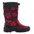 Сапоги для девочек Kuoma бордовые цветы Lumi lumilukko/snowlock 1222-0826